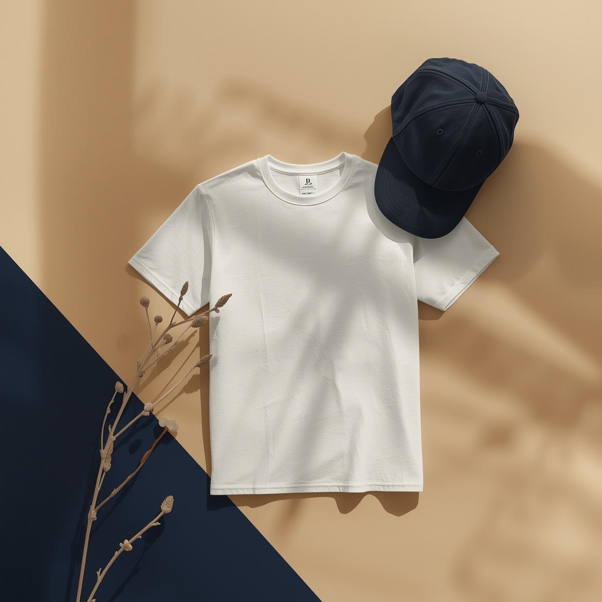 Clean product composition featuring premium apparel